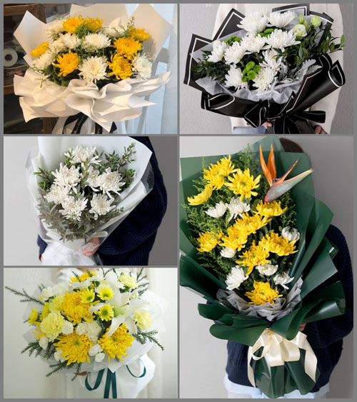 安徽亳州市蒙城县庄周办事处七里许村白事花束代送